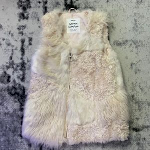 Cream colored Fur Vest